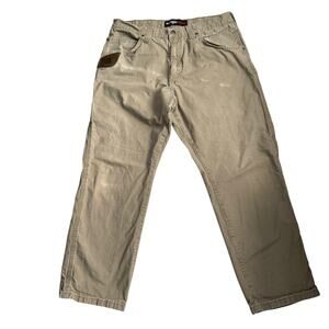 Wrangler Pants Men’s Size 36x30 Tan Riggs Workwear Cotton